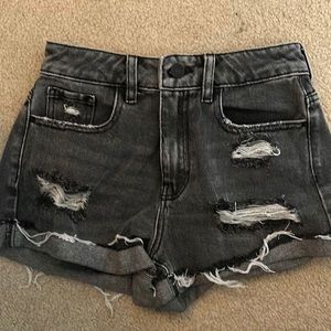 Pacsun Black Mom Jean Shorts